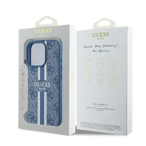 Калъф Guess 4G Printed Stripes MagSafe за iPhone 16 Pro