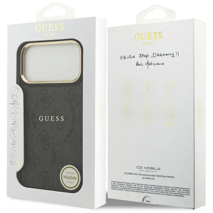 Калъф Guess 4G PU Classic Logo MagSafe за iPhone 17 Pro Max