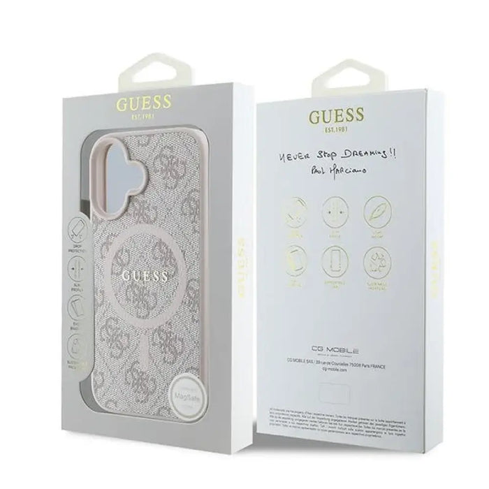 Калъф Guess 4G Ring Classic Logo MagSafe iPhone 16 Plus