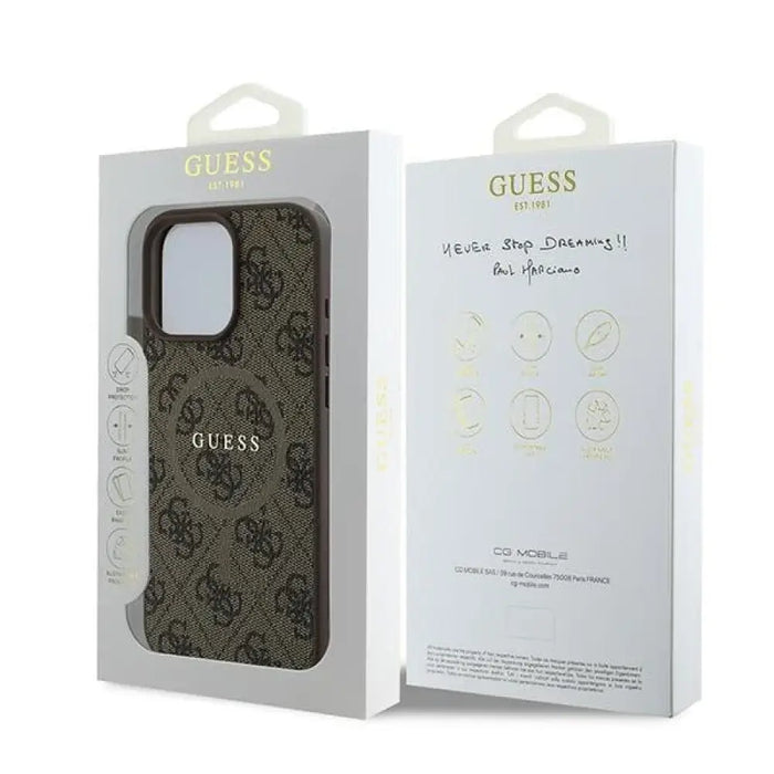 Калъф Guess 4G Ring Classic Logo MagSafe iPhone 16 Pro