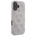 Калъф Guess 4G Ring Classic Logo MagSafe iPhone 16 - розов