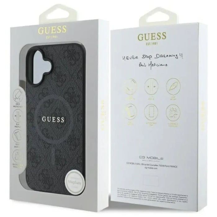 Калъф Guess 4G Ring Classic Logo MagSafe за iPhone 16