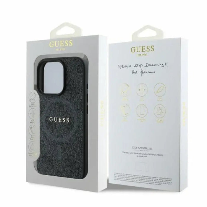 Калъф Guess 4G Ring Classic Logo MagSafe за iPhone 16 Pro