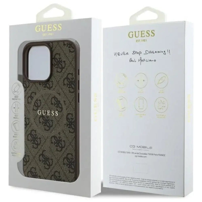 Калъф Guess 4G Ring Classic Logo MagSafe за iPhone 16 Pro
