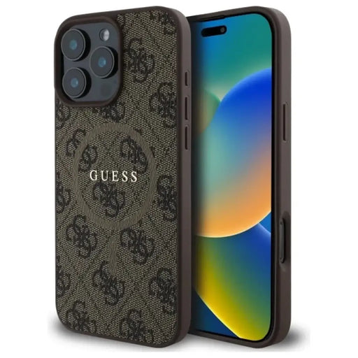 Калъф Guess 4G Ring Classic Logo MagSafe за iPhone 16 Pro