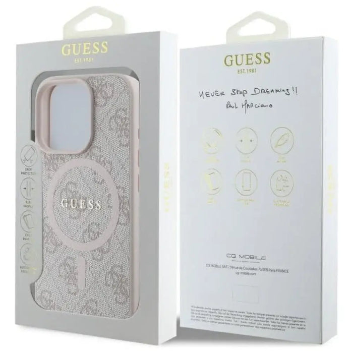 Калъф Guess 4G Ring Classic Logo MagSafe за iPhone 16 Pro