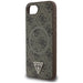 Калъф Guess 4G Ring Triangle Logo MagSafe iPhone 16e - кафяв