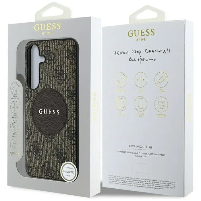 Калъф Guess 4G Round Patch Classic Logo MagSafe за Samsung