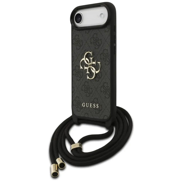 Калъф Guess 4G с голямо лого и кабел през рамо за iPhone