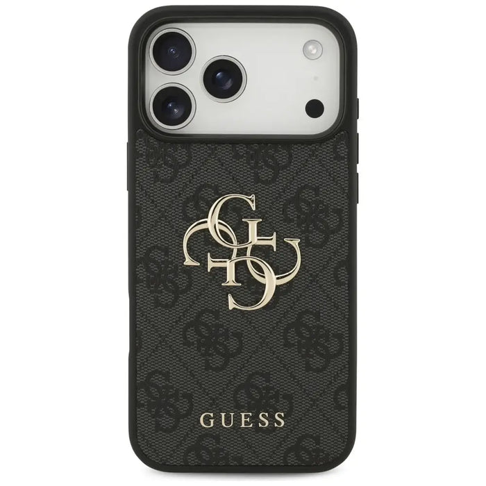 Калъф Guess 4G с голямо лого за iPhone 17 Pro Max - черен