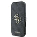 Калъф Guess 4G с метално лого за iPhone 16 Pro - черен