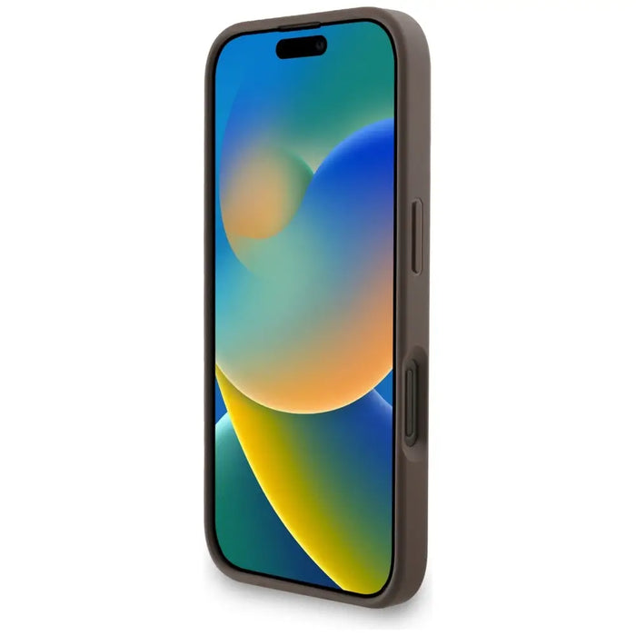 Калъф Guess 4G Strap 4G Classic Logo за iPhone 16 - кафяв