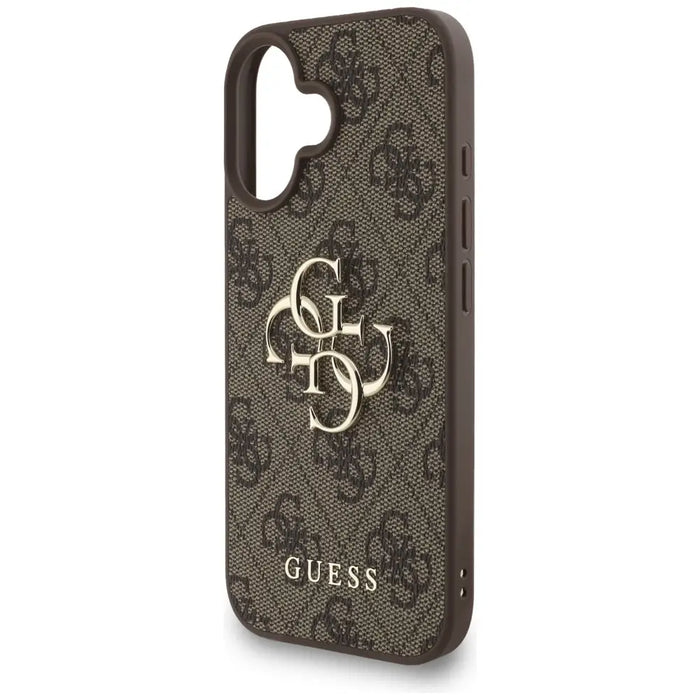 Калъф Guess 4G Strap 4G Classic Logo за iPhone 16 - кафяв