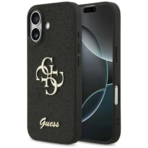 Калъф Guess 4G Strap 4G Classic Logo за iPhone 17 - черен
