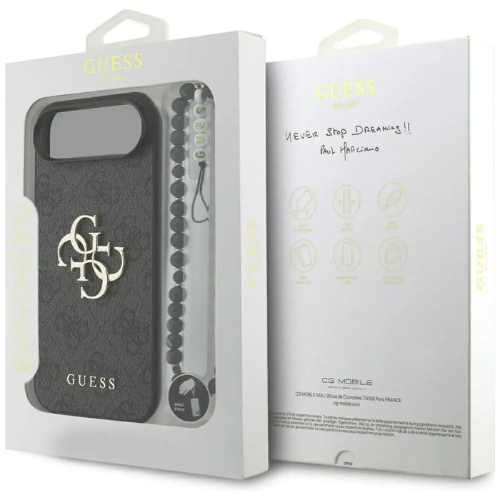 Калъф Guess 4G Strap 4G Classic Logo за iPhone Air - черен