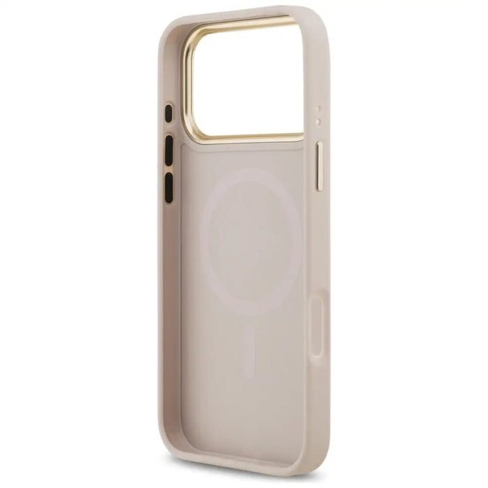 Калъф Guess 4G Stripe MagSafe за iPhone 17 Pro Max - розов