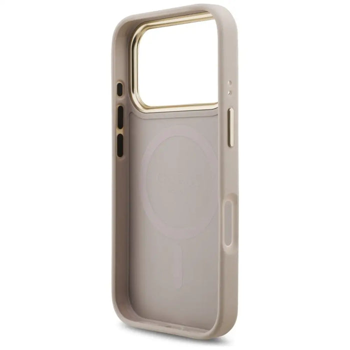 Калъф Guess 4G Stripe MagSafe за iPhone 17 Pro - розов