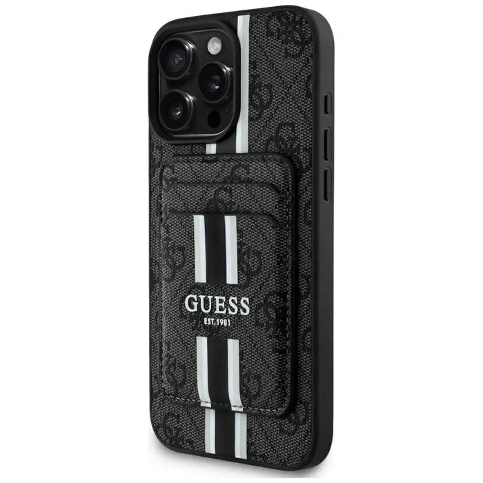 Калъф Guess 4G Stripes с портфейл Magsafe за iPhone 16 Pro