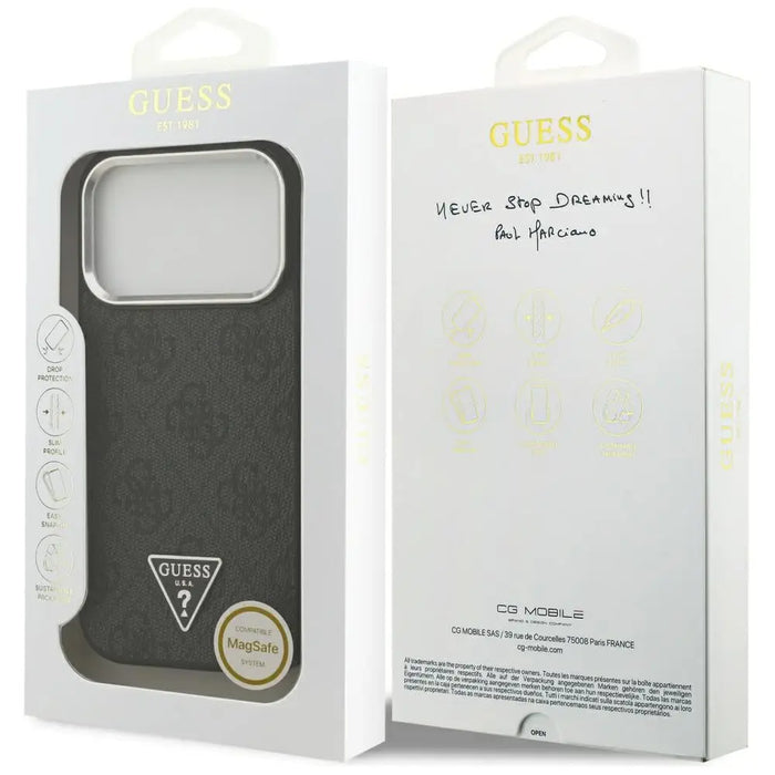 Калъф Guess 4G Triangle Logo MagSafe за iPhone 17 Pro