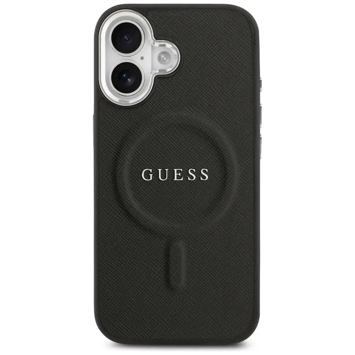 Калъф Guess Classic Logo MagSafe за iPhone 17 - черен