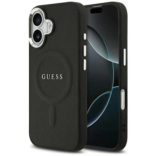Калъф Guess Classic Logo MagSafe за iPhone 17 - черен