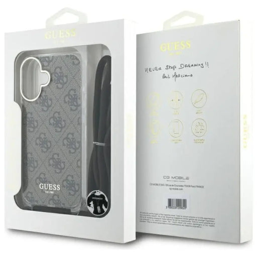 Калъф Guess Crossbody Cord 4G Print Case с въже за iPhone