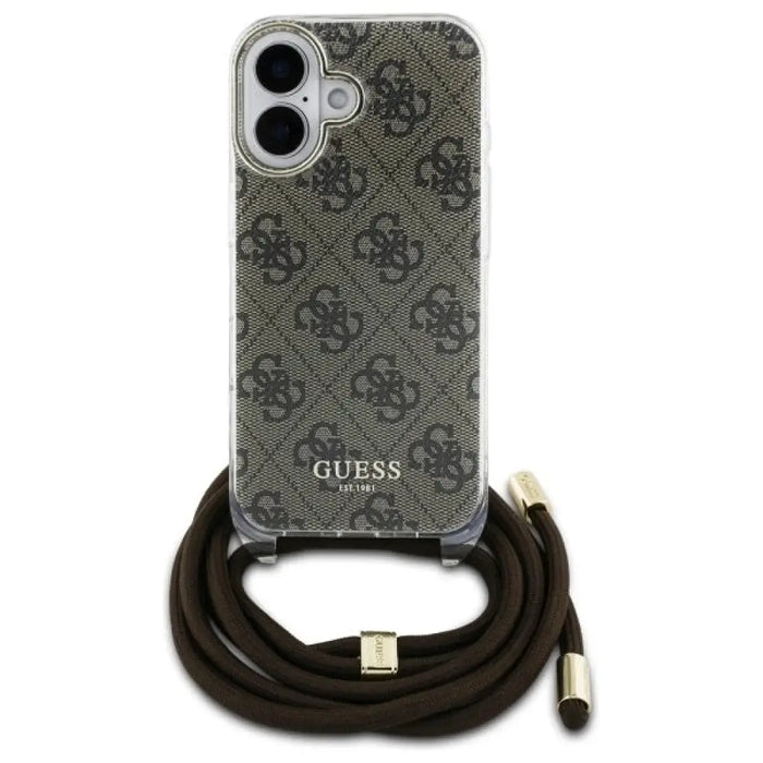 Калъф Guess Crossbody Cord 4G Print Case с въже за iPhone