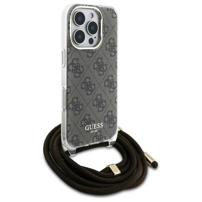 Калъф Guess Crossbody Cord 4G Print Case за iPhone 16 Pro