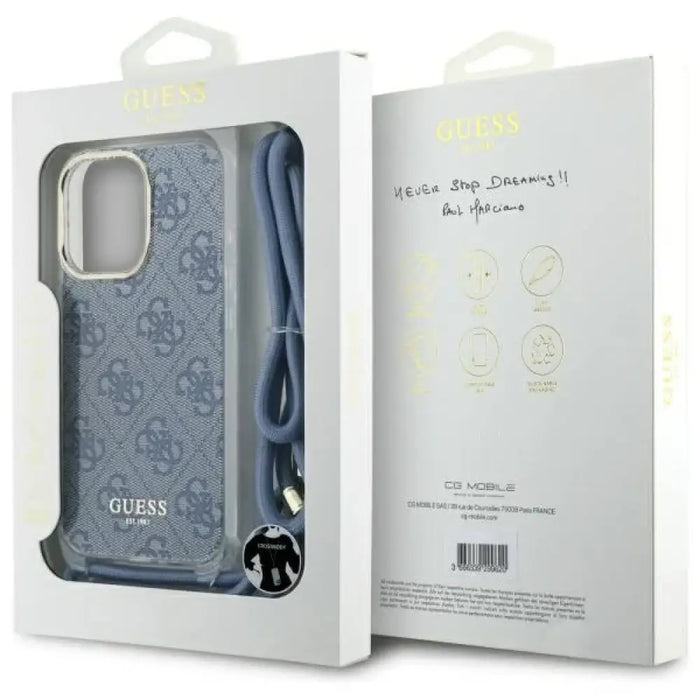 Калъф Guess Crossbody Cord 4G Print Case за iPhone 16 Pro
