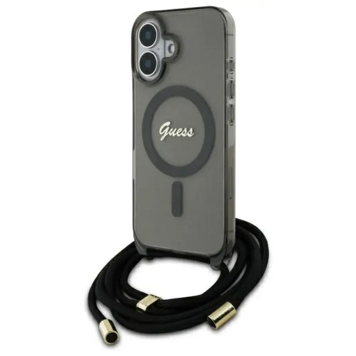 Калъф Guess Crossbody Cord Script MagSafe за iPhone 16