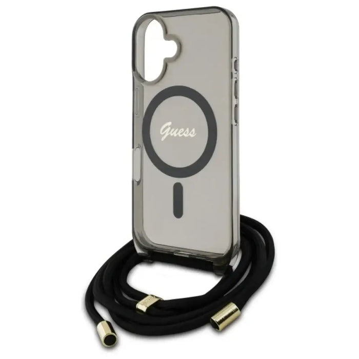 Калъф Guess Crossbody Cord Script MagSafe за iPhone 16