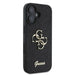 Калъф Guess Fixed Glitter Big 4G за iPhone 16 - черен