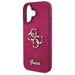 Калъф Guess Fixed Glitter Big 4G за iPhone 16 - лилав