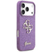 Калъф Guess Fixed Glitter Big 4G за iPhone 17 Pro - лилав