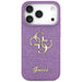 Калъф Guess Fixed Glitter Big 4G за iPhone 17 Pro - лилав