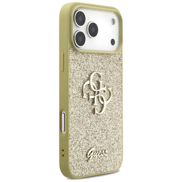 Калъф Guess Fixed Glitter Big 4G за iPhone 17 Pro Max