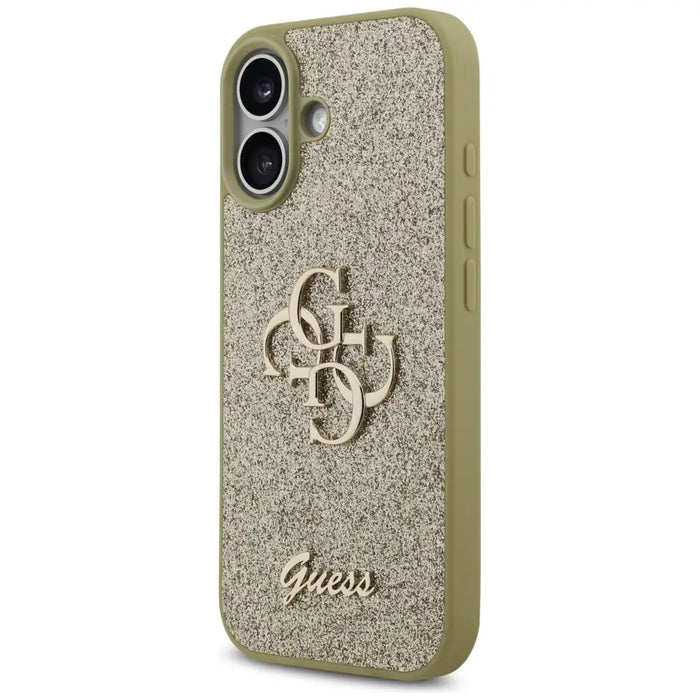 Калъф Guess Fixed Glitter Big 4G за iPhone 17 - златен