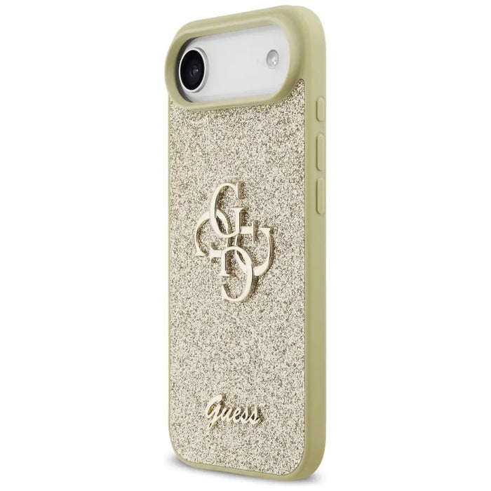 Калъф Guess Fixed Glitter Big 4G за iPhone Air - златен
