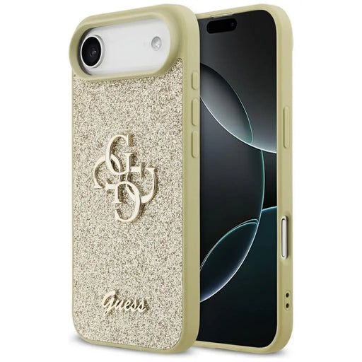 Калъф Guess Fixed Glitter Big 4G за iPhone Air - златен