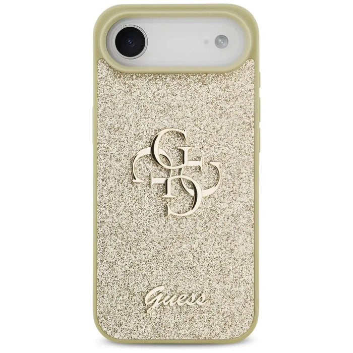 Калъф Guess Fixed Glitter Big 4G за iPhone Air - златен