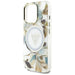 Калъф Guess Glitter Flowers Triangle Buttons MagSafe Case