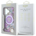 Калъф Guess Glitter Flowers Triangle Buttons MagSafe Case