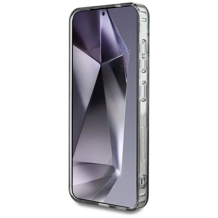 Калъф Guess Glitter Flowers Triangle Buttons MagSafe