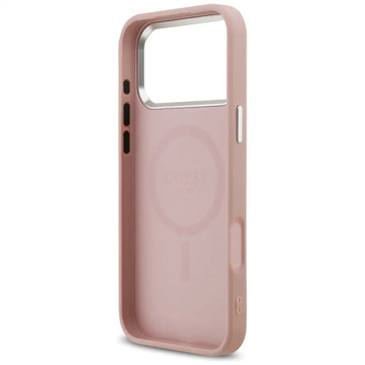 Калъф Guess Glitter Triangle Logo MagSafe за iPhone 17 Pro