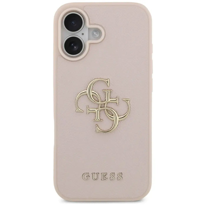 Калъф Guess Grained Big 4G & Classic Logo iPhone 17 - розов