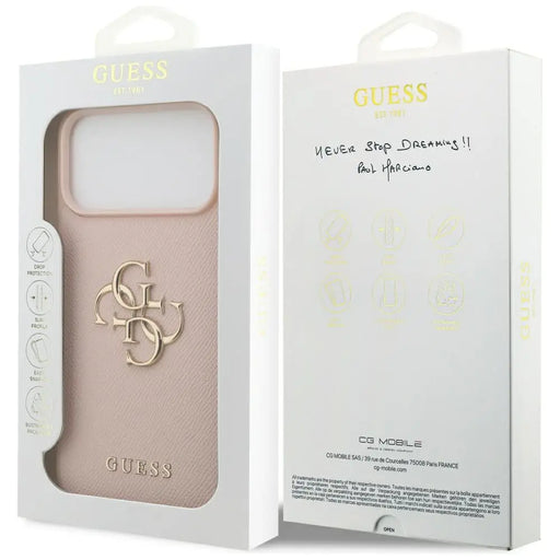 Калъф Guess Grained Big 4G & Classic Logo за iPhone 17 Pro
