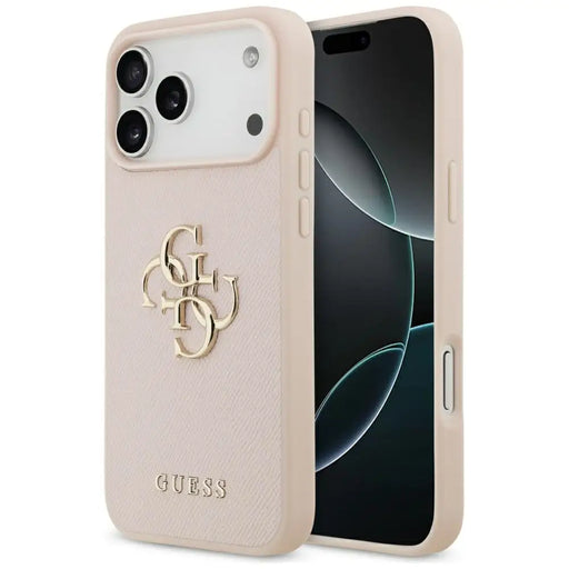 Калъф Guess Grained Big 4G & Classic Logo за iPhone 17 Pro