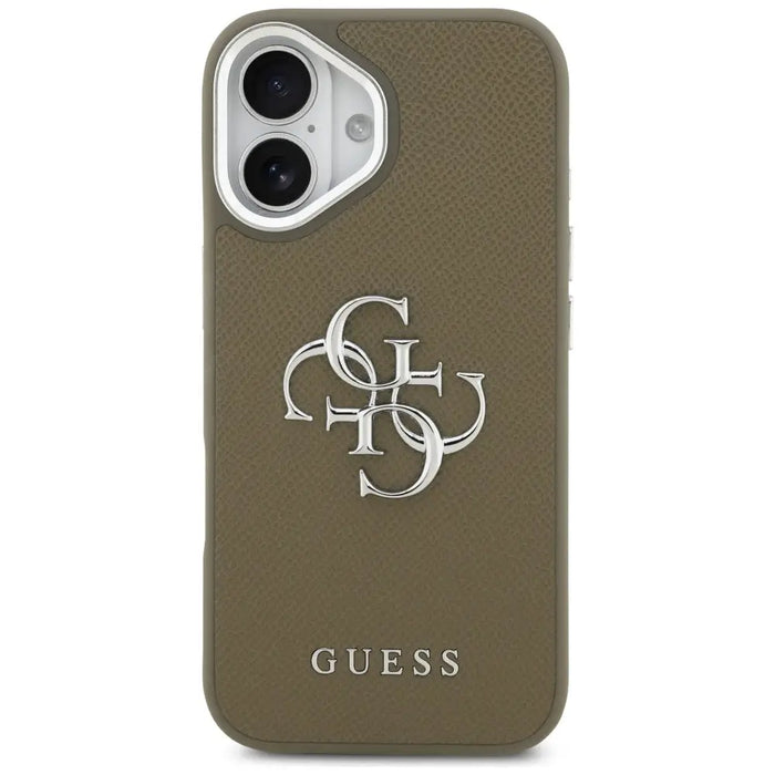 Калъф Guess Grained Big 4G Classic Logo iPhone 17 - кафяв