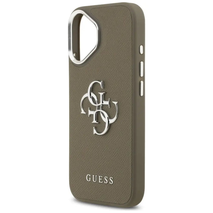 Калъф Guess Grained Big 4G Classic Logo iPhone 17 - кафяв