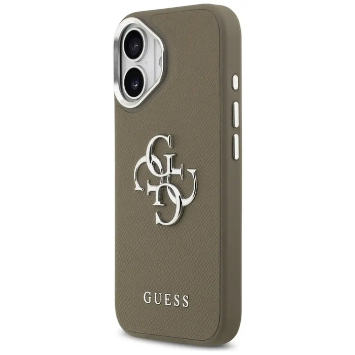 Калъф Guess Grained Big 4G Classic Logo iPhone 17 - кафяв